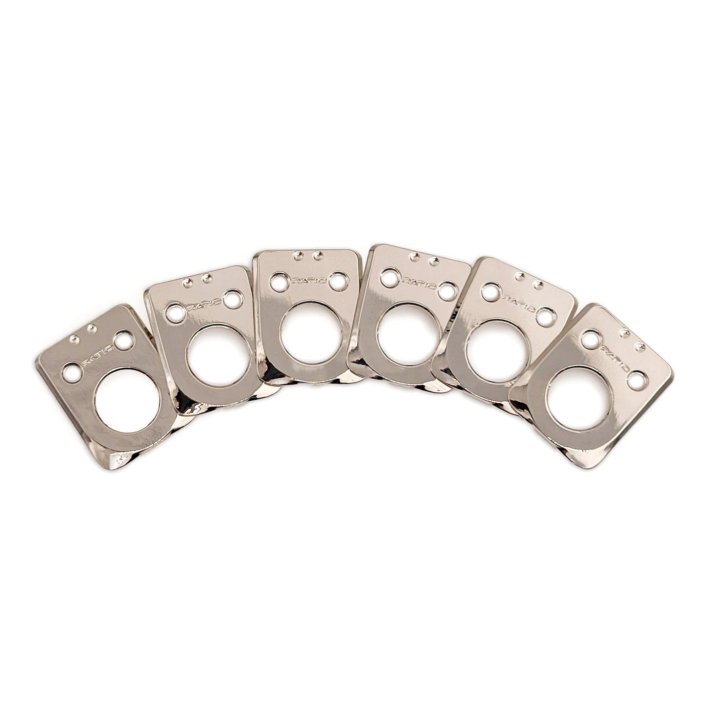 InvisoMatch by Graph Tech Premium Plates For Fender Style 2 Pin Hole - Black 6pcs PRT-952-201-B0