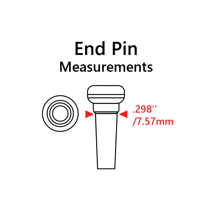 TUSQ End Pin White With 4mm Mother of Pearl Dot - Graph Tech Guitar Labs Ltd.