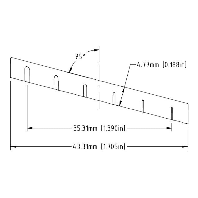 Model 6649-00 Nut Slotted Multi-Scale L45.97mm - Graph Tech Guitar Labs