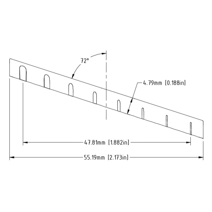 Model 6849-00 Nut Slotted Multi-Scale L59.43mm - Graph Tech Guitar Labs
