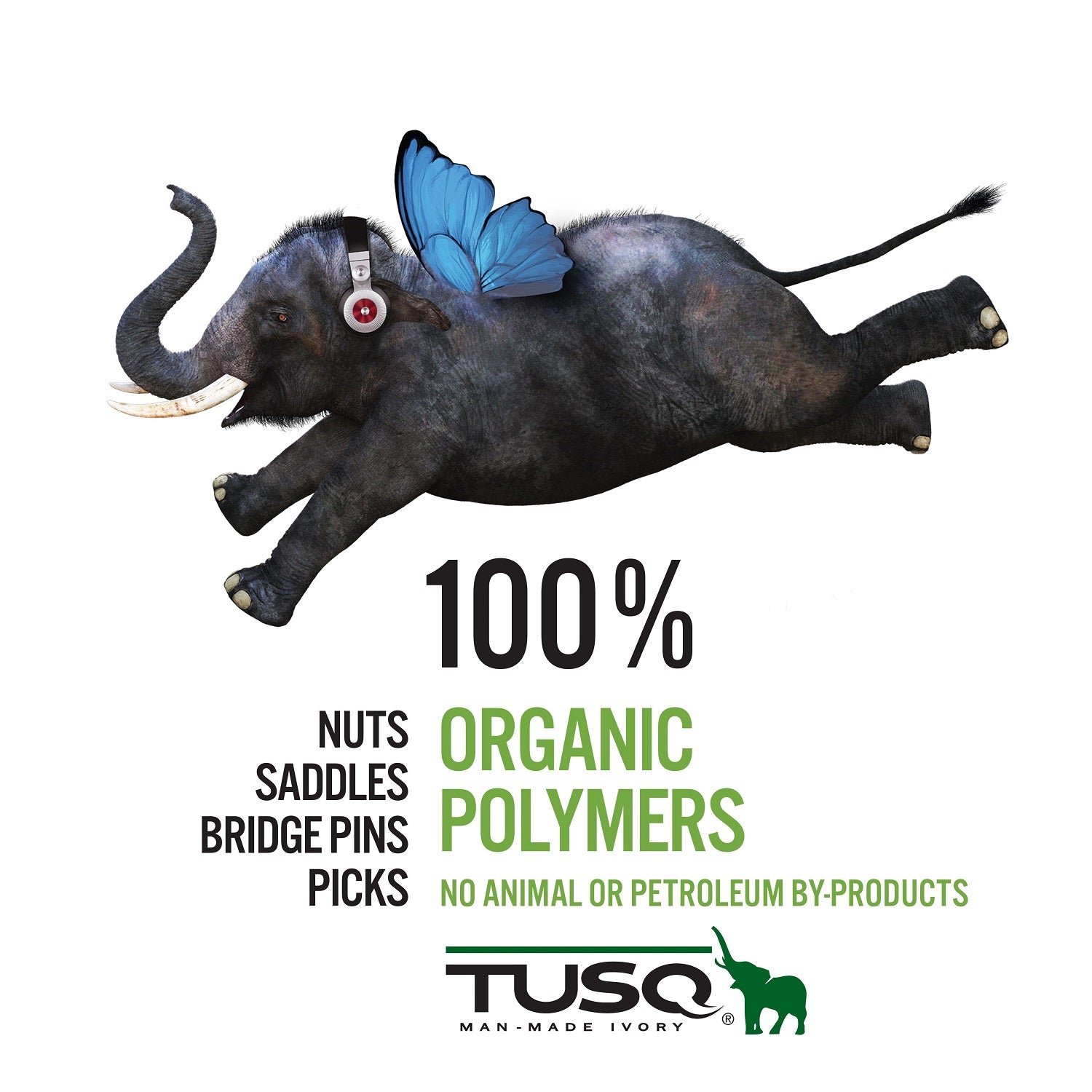 Graph Tech Flying Elephant Unisex eco raglan hoodie - Graph Tech Guitar Labs