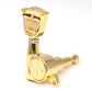 3+3 Ratio Acoustic Guitar Machine Heads Gold Finish. "45 Degree mounting screw"  (GT-118-D0) - Graph Tech Guitar Labs