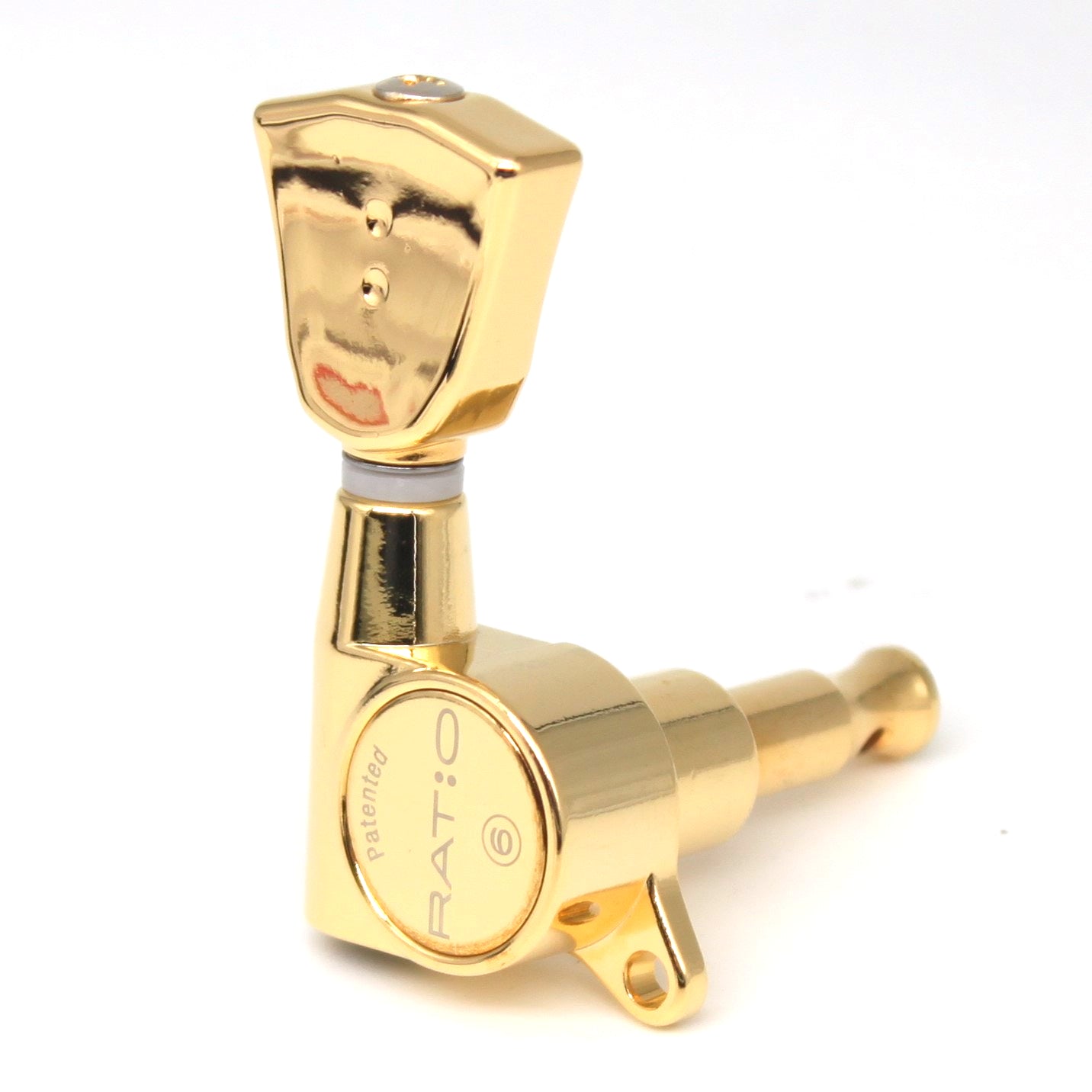 3+3 Ratio Acoustic Guitar Machine Heads Gold Finish. "45 Degree mounting screw"  (GT-118-D0) - Graph Tech Guitar Labs