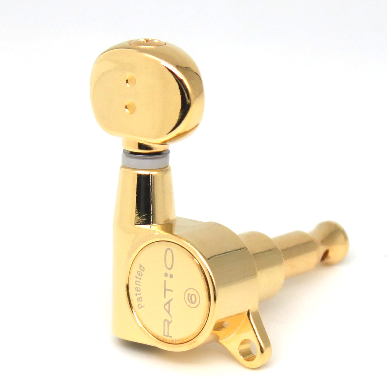 3+3 Ratio Acoustic Guitar Machine Heads Gold Finish. "45 Degree mounting screw"  (GT-118-D0) - Graph Tech Guitar Labs