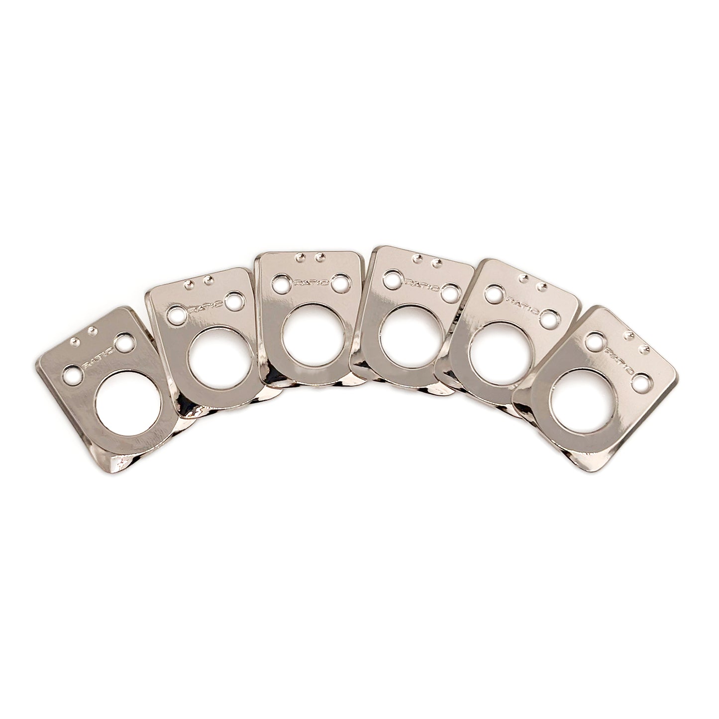 InvisoMatch Adapter Plates for Ratio Tuners,  Sperzel Style 1 Pin Hole (set of 6) (Select Finish) - Graph Tech Guitar Labs