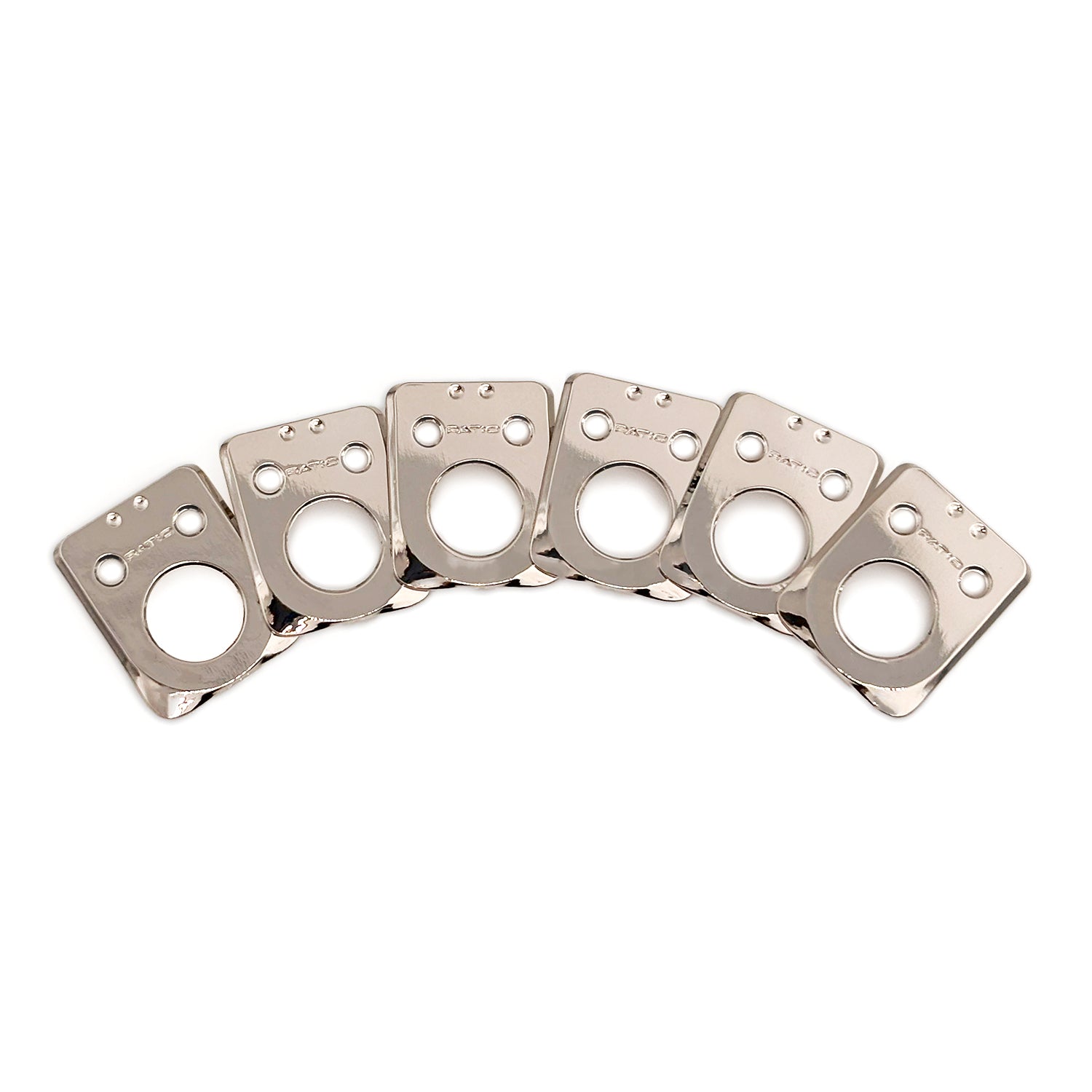 InvisoMatch Adapter Plates for Ratio Tuners,  Sperzel Style 1 Pin Hole (set of 6) (Select Finish) - Graph Tech Guitar Labs