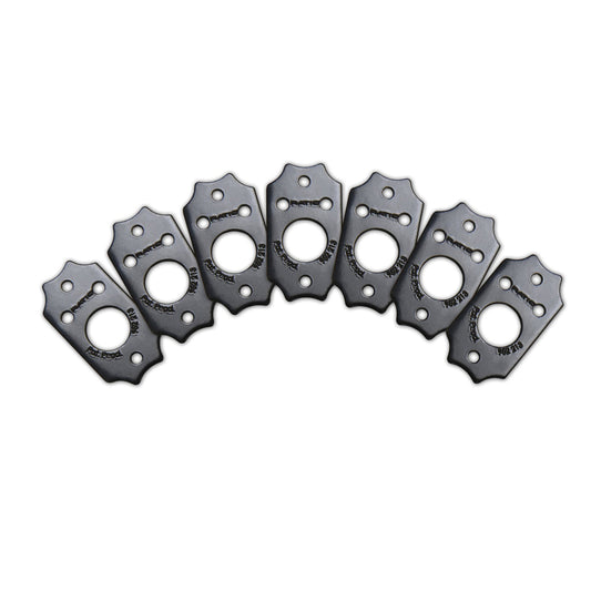InvisoMatch by Graph Tech Premium Plates For Gibson Style Screw Hole - Black 6pcs PRT-952-213-B0
