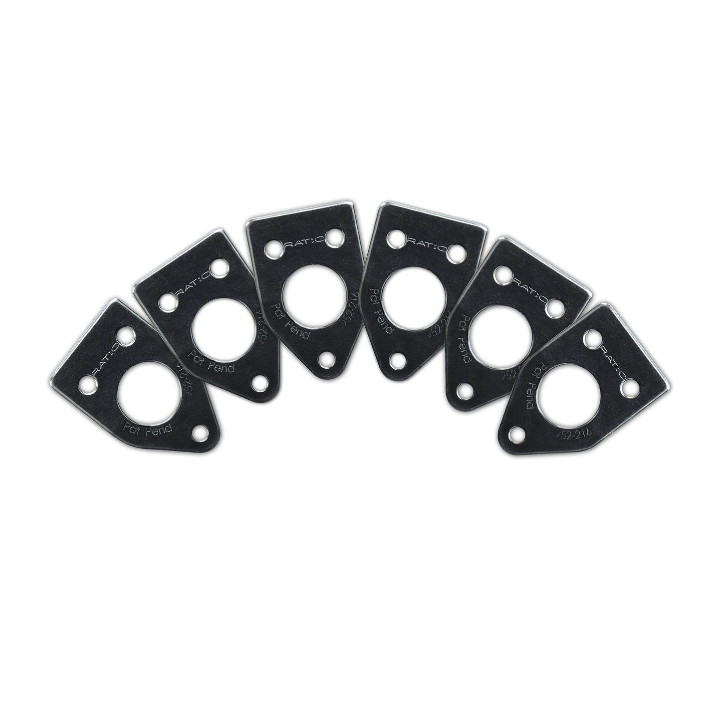 InvisoMatch by Graph Tech Premium Plates For 90 Degree Screw Hole - Black 6pcs PRT-952-216-B0