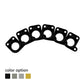 InvisoMatch Plates for Ratio Tuners, Schaller Style offset 90 degree (set of 6) (Select Finish) - Graph Tech Guitar Labs
