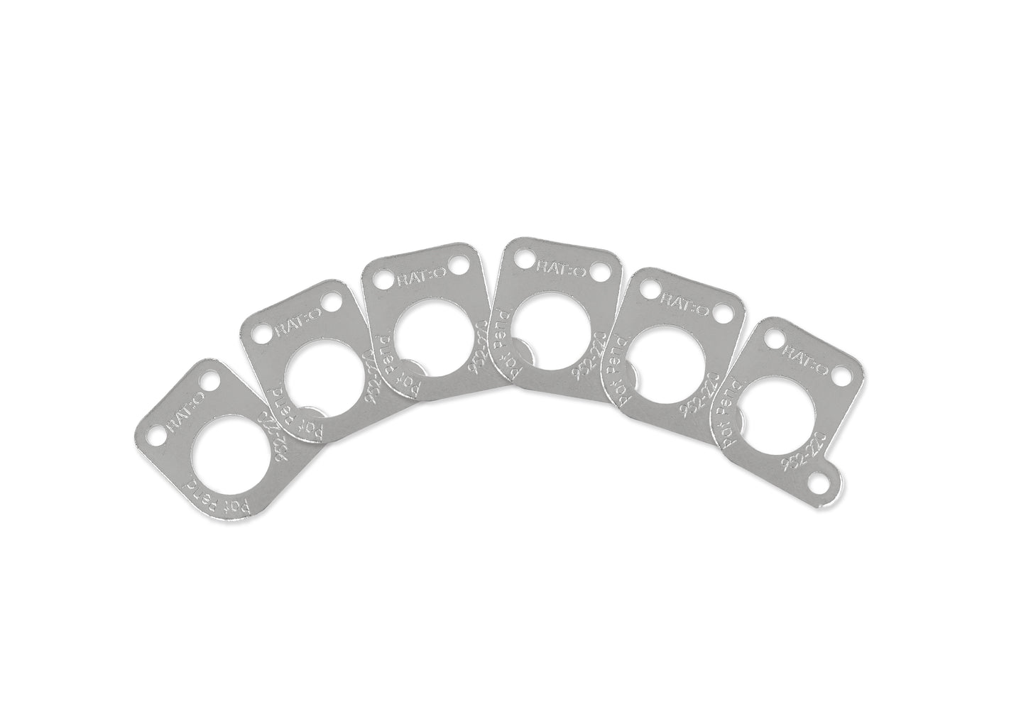 InvisoMatch Plates for Ratio Tuners, Schaller Style offset 90 degree (set of 6) (Select Finish) - Graph Tech Guitar Labs