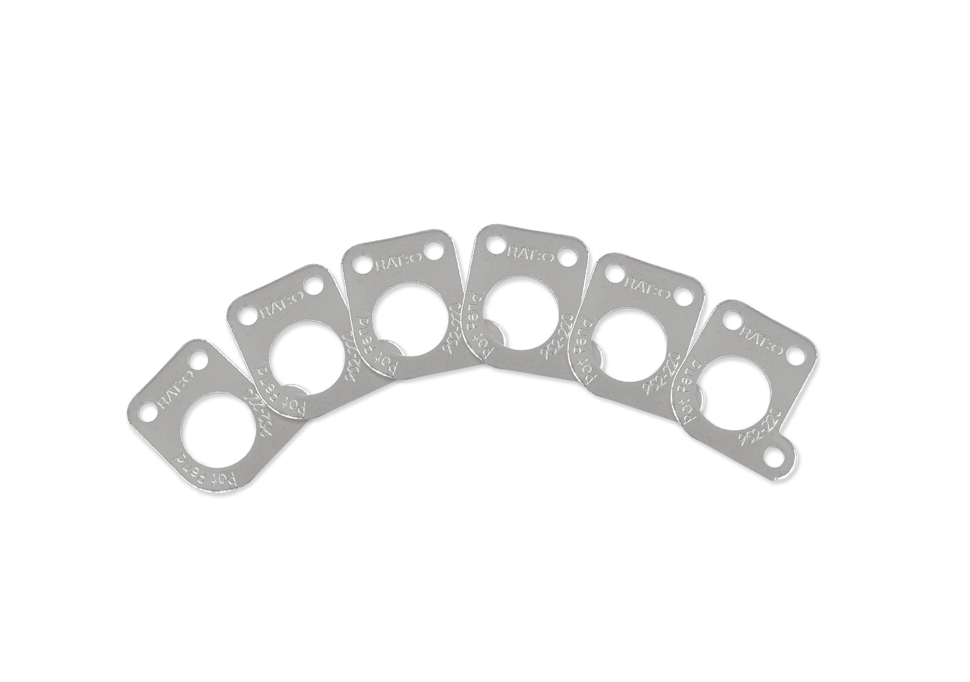 InvisoMatch Plates for Ratio Tuners, Schaller Style offset 90 degree (set of 6) (Select Finish) - Graph Tech Guitar Labs