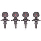 Ratio by Graph Tech (6:1) Ukulele Tuner Large button (4 pc set) Black #PRU-5004-BK