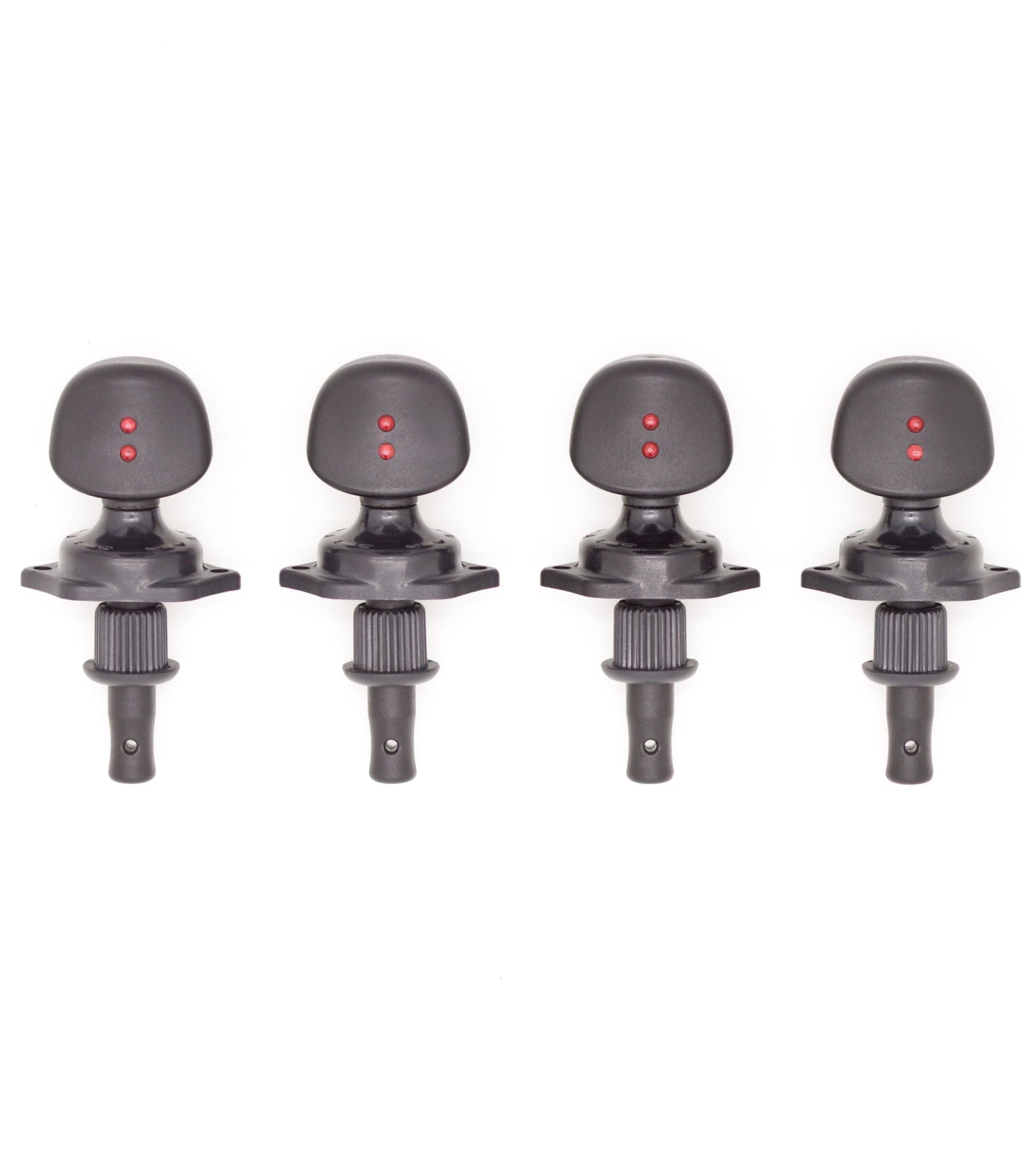 Ratio by Graph Tech (6:1) Ukulele Tuner Large button (4 pc set) Black #PRU-5004-BK