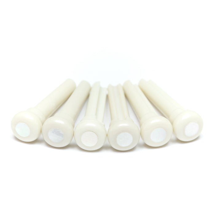 TUSQ Presentation Bridge Pins with 4mm Mother of Pearl Dot Inlay (Models 2044 and 1044) - Graph Tech Guitar Labs
