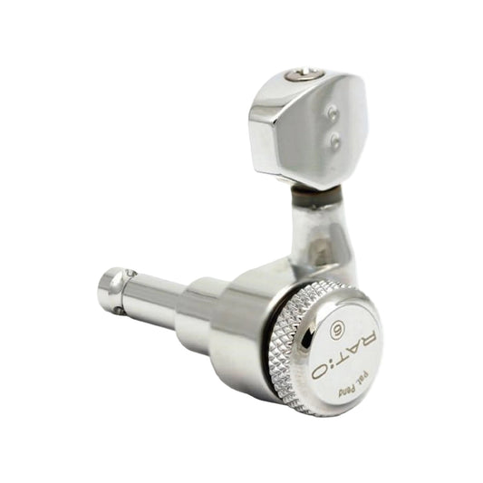 6 In Line Ratio Lefty Electric Locking Machine Heads Mini Contemporary Button (select finish) - Graph Tech Guitar Labs Ltd.
