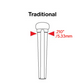 TUSQ Traditional Bridge Pins Black No Dot (PP-2100-01) - Graph Tech Guitar Labs