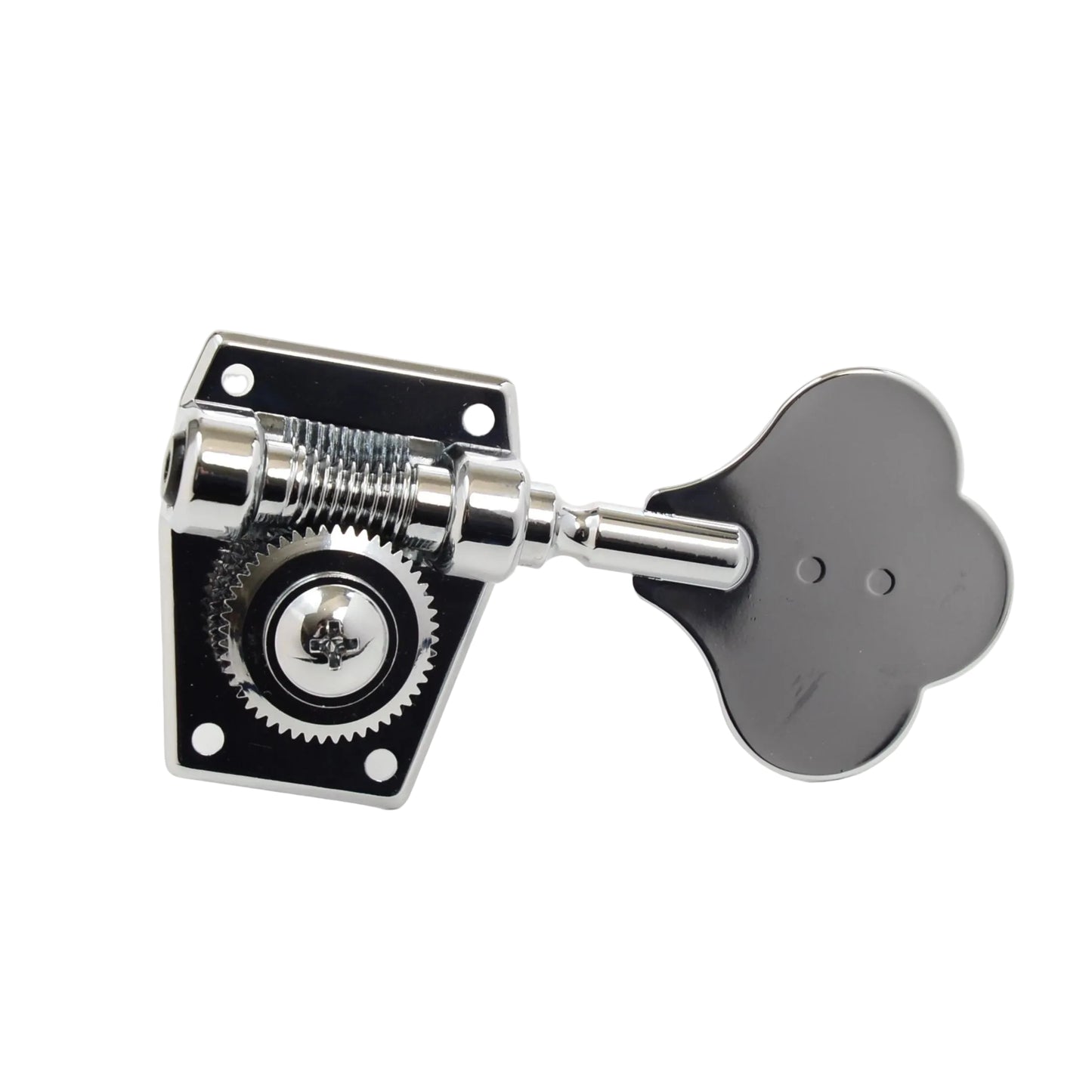 4 String 4-in-line Bass Ratio Open Back Classic Clover Leaf Button - Chrome - Graph Tech Guitar Labs Ltd.