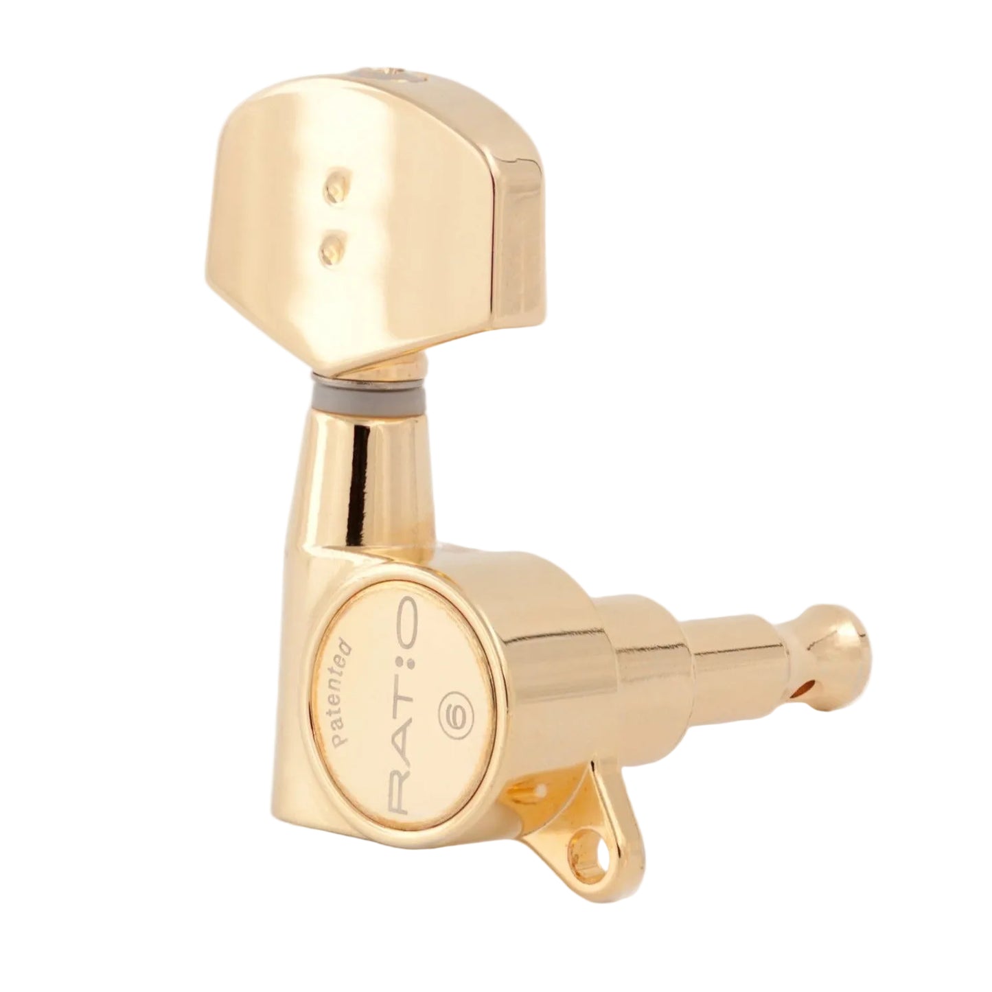 3+3 Ratio Acoustic Guitar Machine Heads Contemporary Buttons in Gold Finish (GT-118-D01-G0) - Graph Tech Guitar Labs
