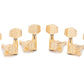 3+3 Ratio Acoustic Guitar Machine Heads Contemporary Buttons in Gold Finish (GT-118-D01-G0) - Graph Tech Guitar Labs