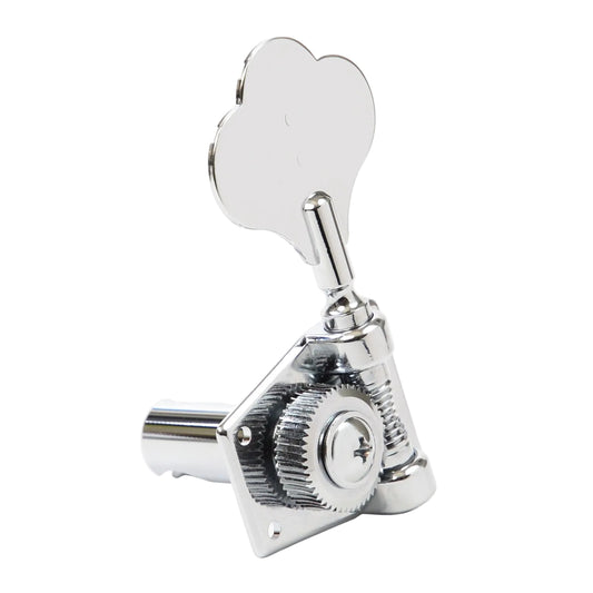 4 String 4-In-Line Bass Ratio Open Back Classic Clover Leaf Button Lefty - Chrome (PRB-4401-LC0) - Graph Tech Guitar Labs