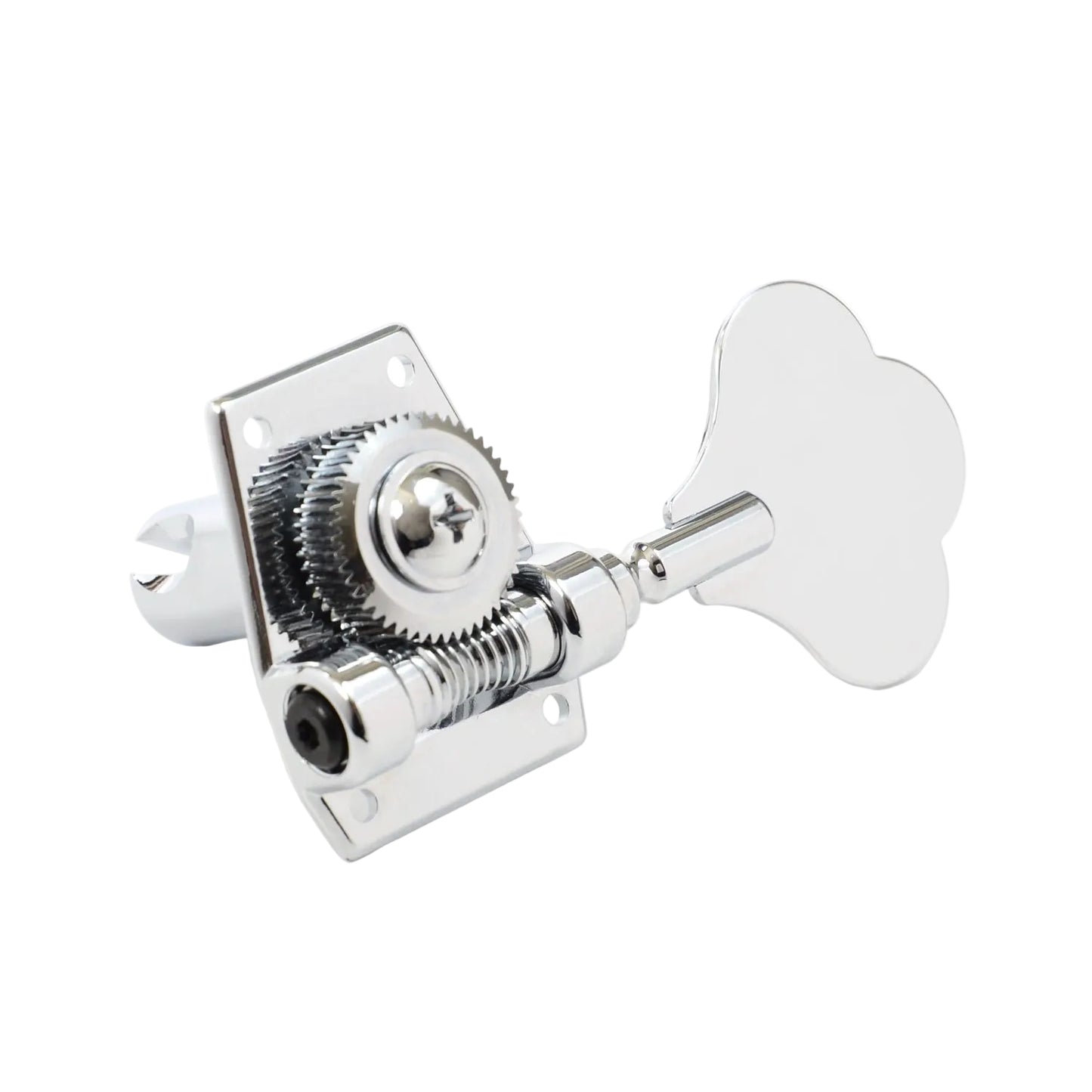 4 String 4-In-Line Bass Ratio Open Back Classic Clover Leaf Button Lefty - Chrome (PRB-4401-LC0) - Graph Tech Guitar Labs