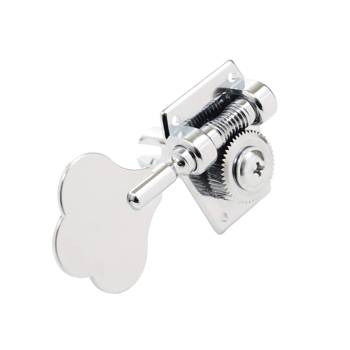 4 String 4-In-Line Bass Ratio Open Back Classic Clover Leaf Button Lefty - Chrome (PRB-4401-LC0) - Graph Tech Guitar Labs