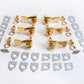 3+3 Lefty Electric Locking Ratio Machine Head Vintage Button (Select Finish) - Graph Tech Guitar Labs Ltd.
