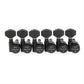6 In Line Ratio Electric Locking Machine Heads (Staggered Posts) - (Select Finish and Button Style) - Graph Tech Guitar Labs Ltd.