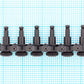 6-In-Line Ratio Electric Locking Machine Heads Staggered Posts (PRL-9721, Select Finish and Button Style) - Graph Tech Guitar Labs