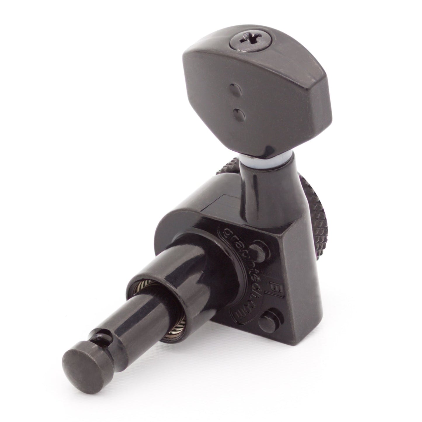 7 String: 7-In-Line Ratio Electric Locking Machine Heads Staggered Posts (PRL-9721-x7, Select Finish and Button) - Graph Tech Guitar Labs