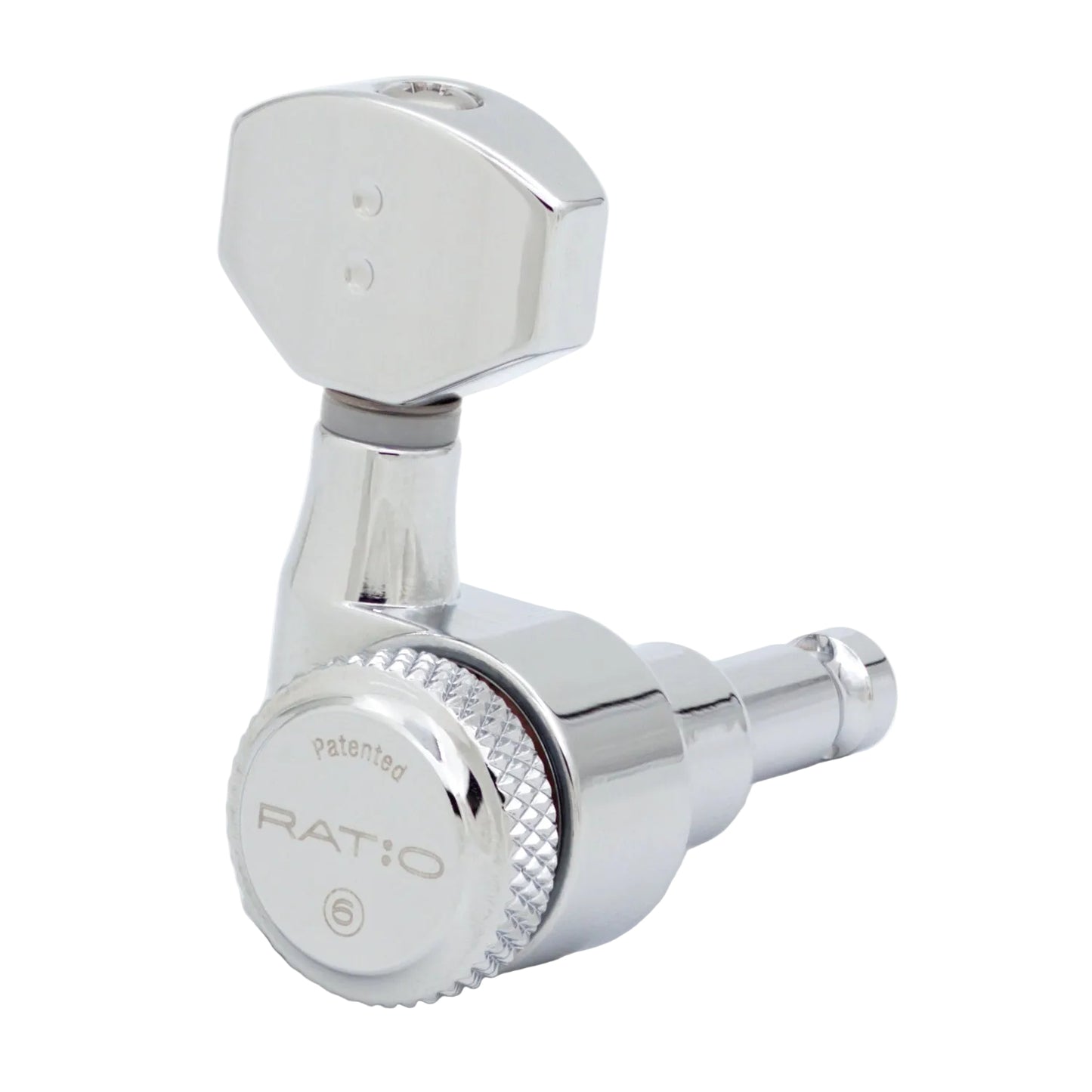 6-In-Line Ratio Electric Locking Machine Heads Staggered Posts (PRL-9721, Select Finish and Button Style) - Graph Tech Guitar Labs