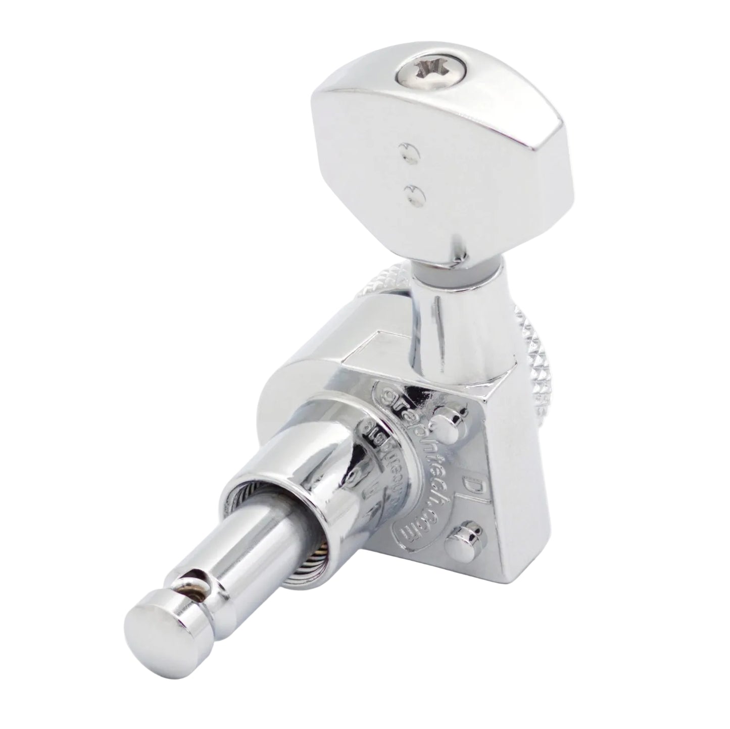 6-In-Line Ratio Electric Locking Machine Heads Staggered Posts (PRL-9721, Select Finish and Button Style) - Graph Tech Guitar Labs