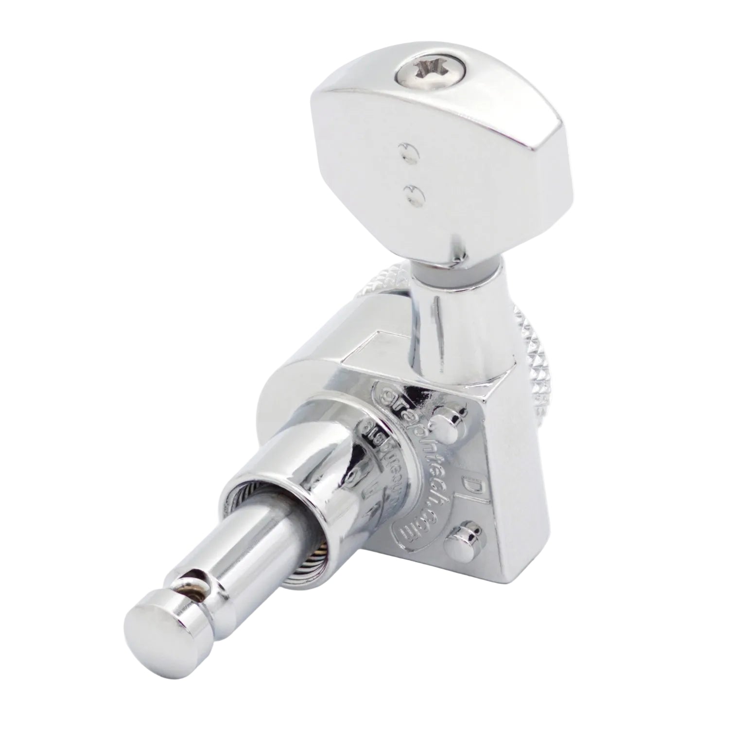 6-In-Line Ratio Electric Locking Machine Heads Staggered Posts (PRL-9721, Select Finish and Button Style) - Graph Tech Guitar Labs