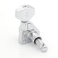 6-In-Line Ratio Lefty Electric Locking Machine Heads Staggered Posts (PRL-9721-L, Select Finish and Button) - Graph Tech Guitar Labs