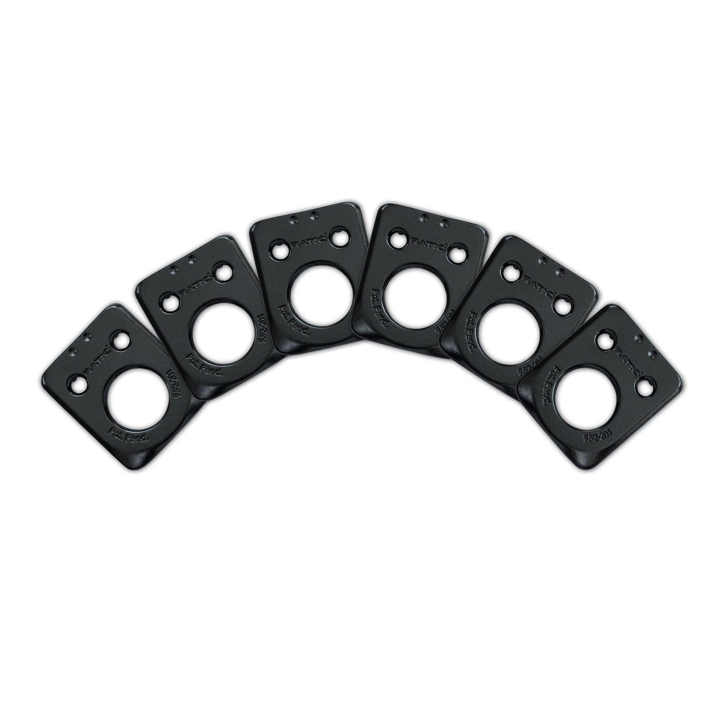 InvisoMatch Plates for Ratio Tuners, Fender Style 2 Pin Hole (set of 6) (Select Finish) - Graph Tech Guitar Labs Ltd.