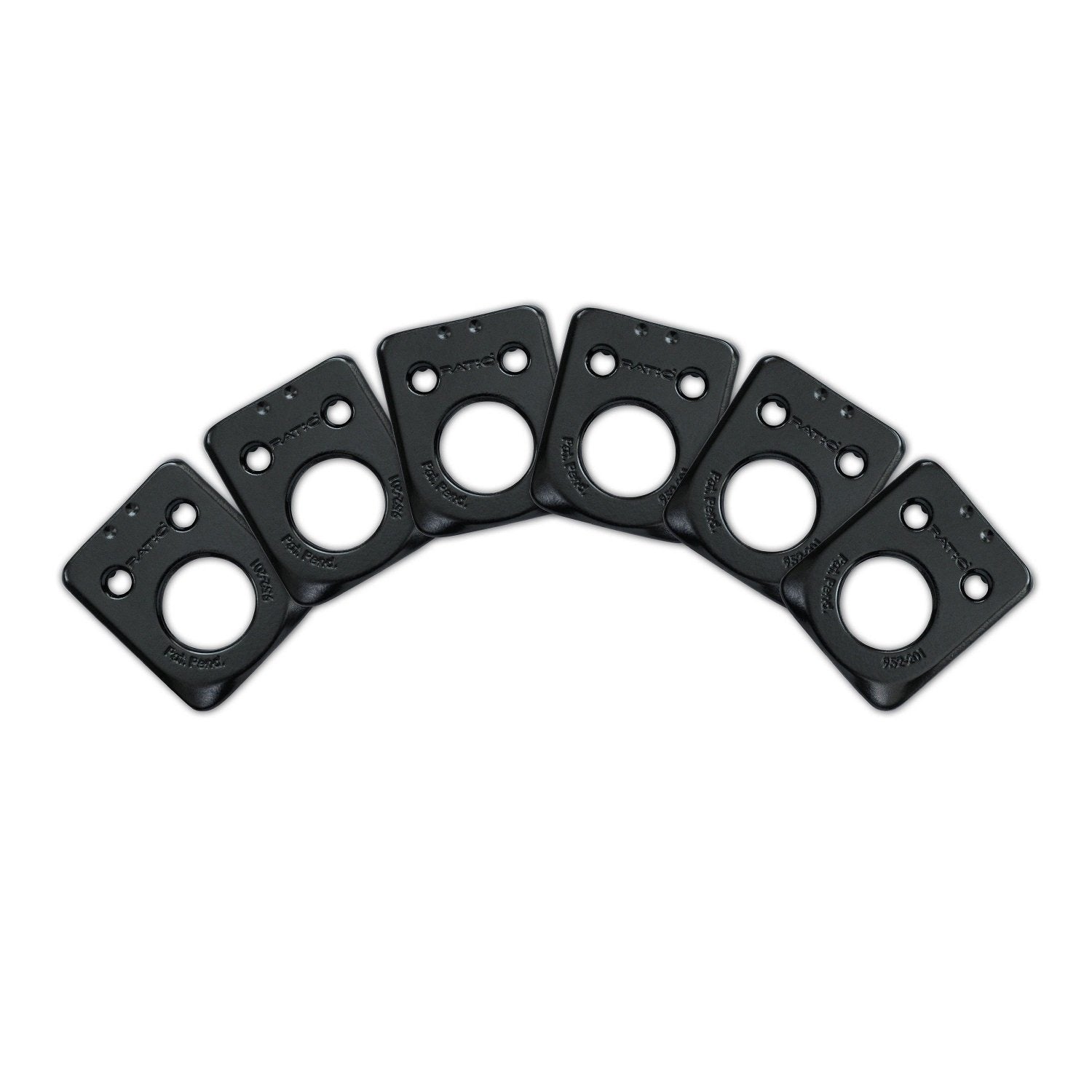 InvisoMatch Plates for Ratio Tuners, Fender Style 2 Pin Hole (set of 6) (Select Finish) - Graph Tech Guitar Labs Ltd.