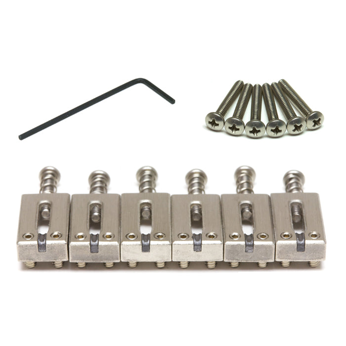 String Saver  Classics Strat & Tele Style Saddles 2 3/16" String Spacing - Brushed Steel - Graph Tech Guitar Labs Ltd.