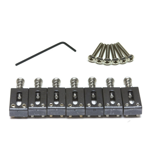 String Saver Originals Strat & Tele Style Saddles 2 7/16" String Spacing - 7 String - Graph Tech Guitar Labs Ltd.
