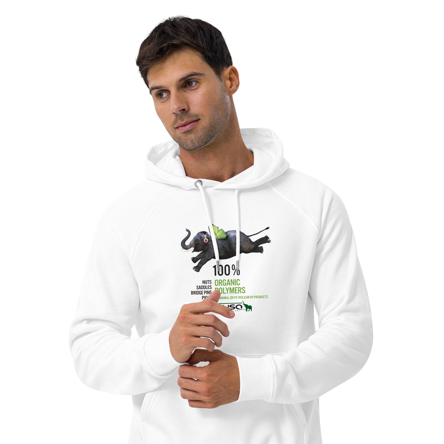 Graph Tech Flying Elephant Unisex eco raglan hoodie - Graph Tech Guitar Labs