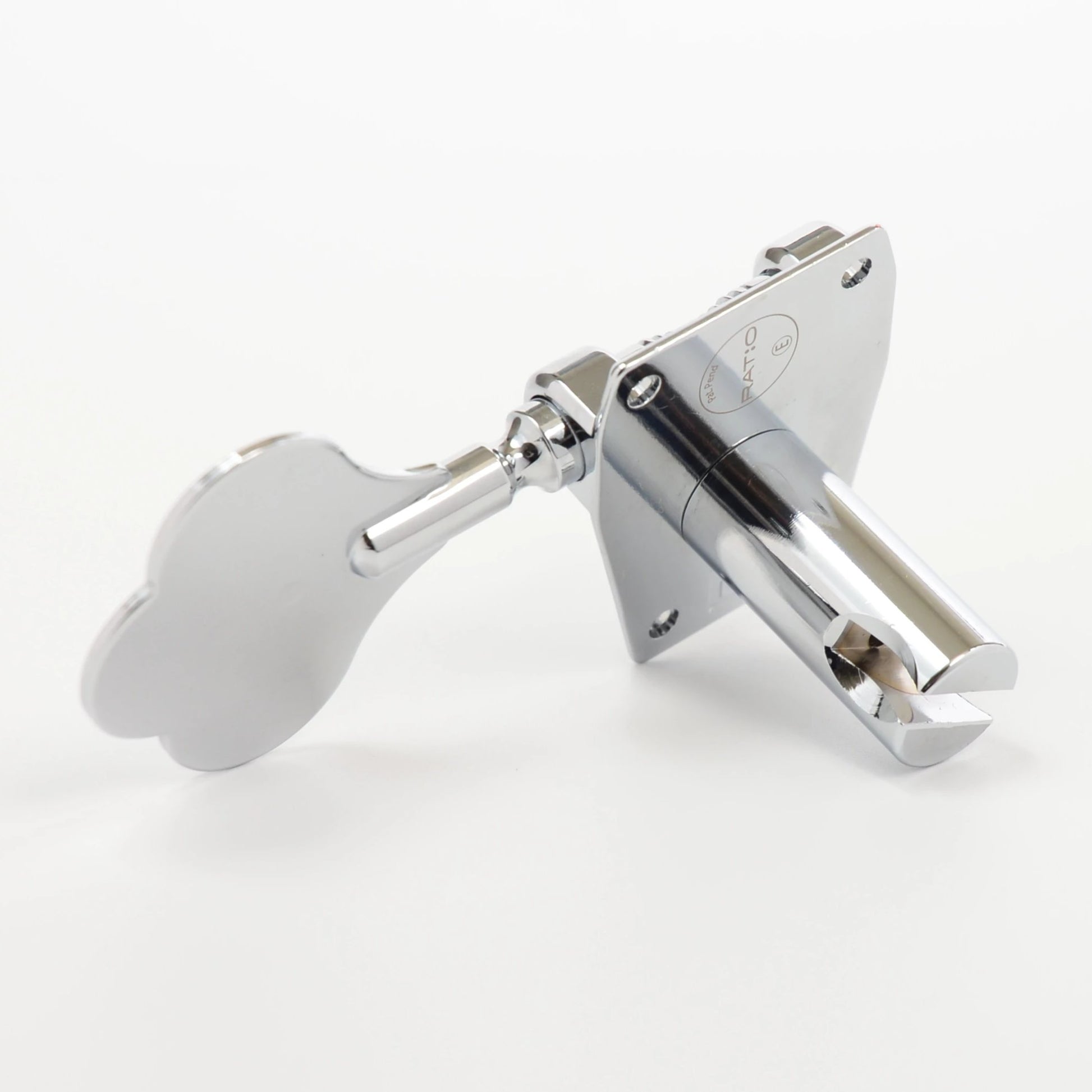 4 String 4-in-line Bass Ratio Open Back Classic Clover Leaf Button - Chrome - Graph Tech Guitar Labs Ltd.