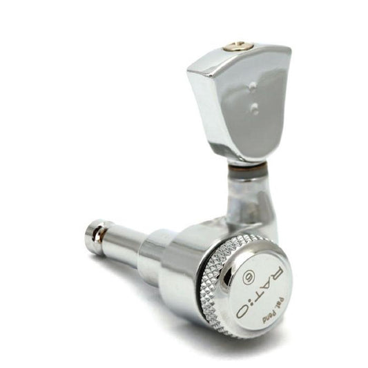 3+3 Lefty Electric Locking Ratio Machine Head Vintage Button (Select Finish) - Graph Tech Guitar Labs Ltd.