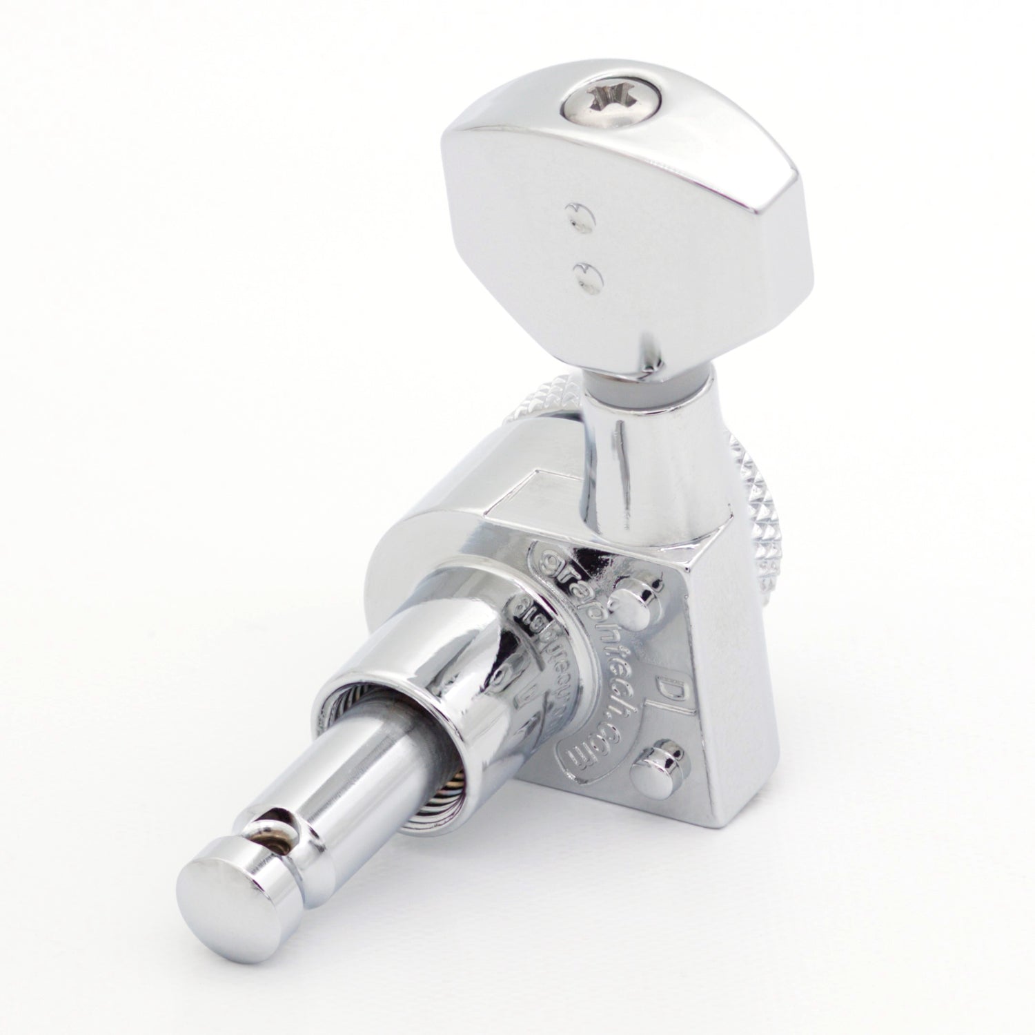 7 String: 7-In-Line Ratio Electric Locking Machine Heads Staggered Posts (PRL-9721-x7, Select Finish and Button) - Graph Tech Guitar Labs