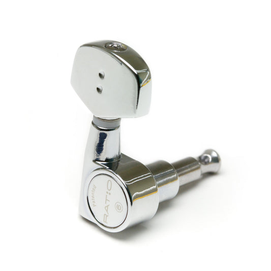 4+2 Ratio Electric Machine Heads Mini Contemporary Button (Chrome Finish) (PRN-2321-C0) - Graph Tech Guitar Labs Ltd.