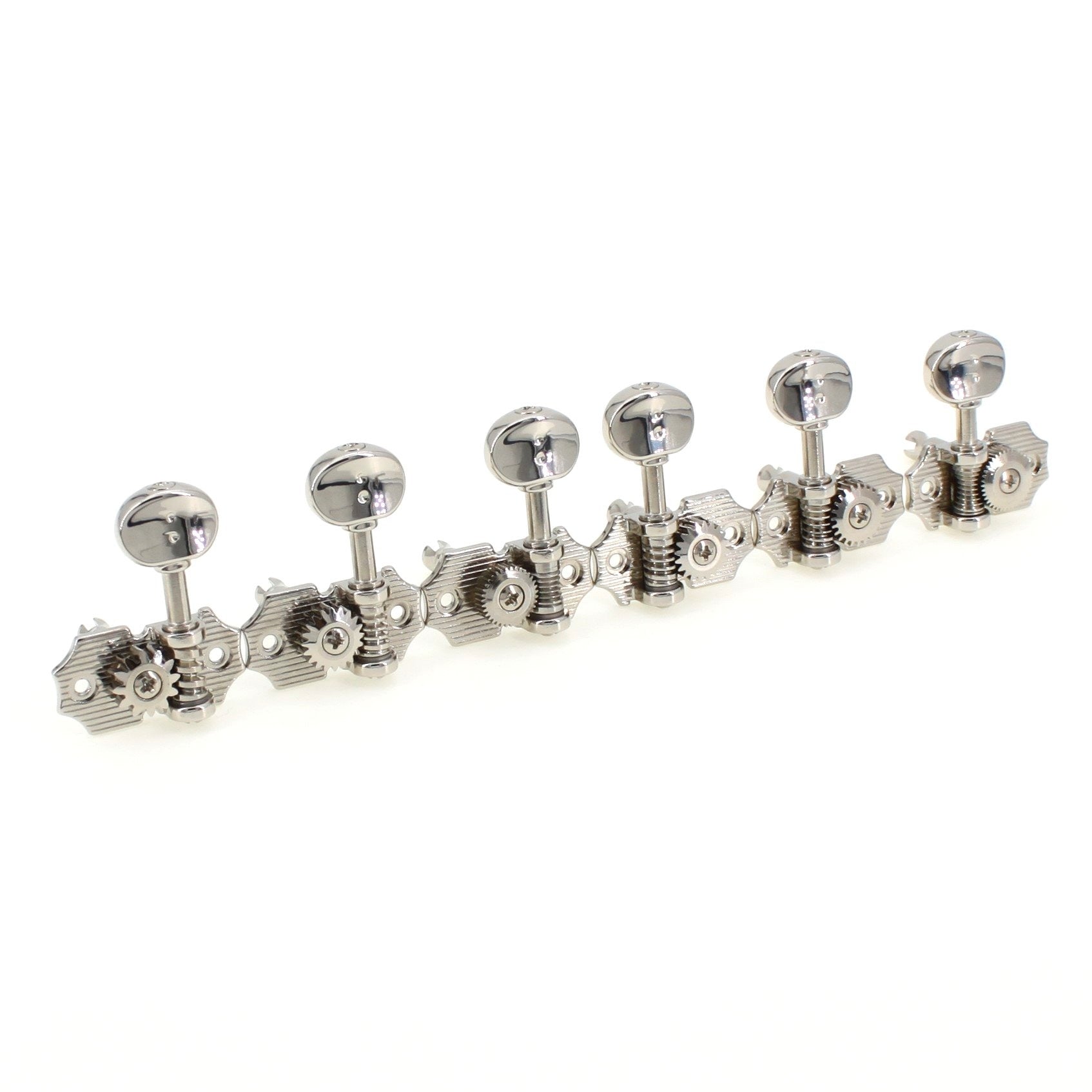 3+3 Retro Ratio Machine Heads (Nickel Finish, Select Button Style) - Graph Tech Guitar Labs Ltd.