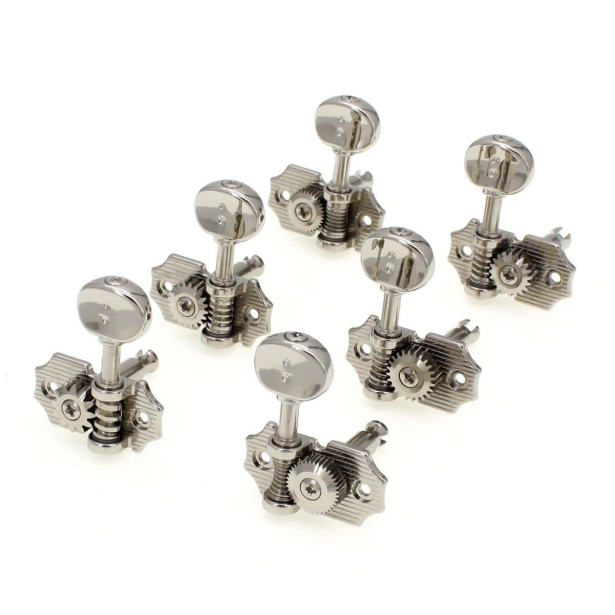 3+3 Retro Ratio Machine Heads (Nickel Finish, Select Button Style) - Graph Tech Guitar Labs Ltd.