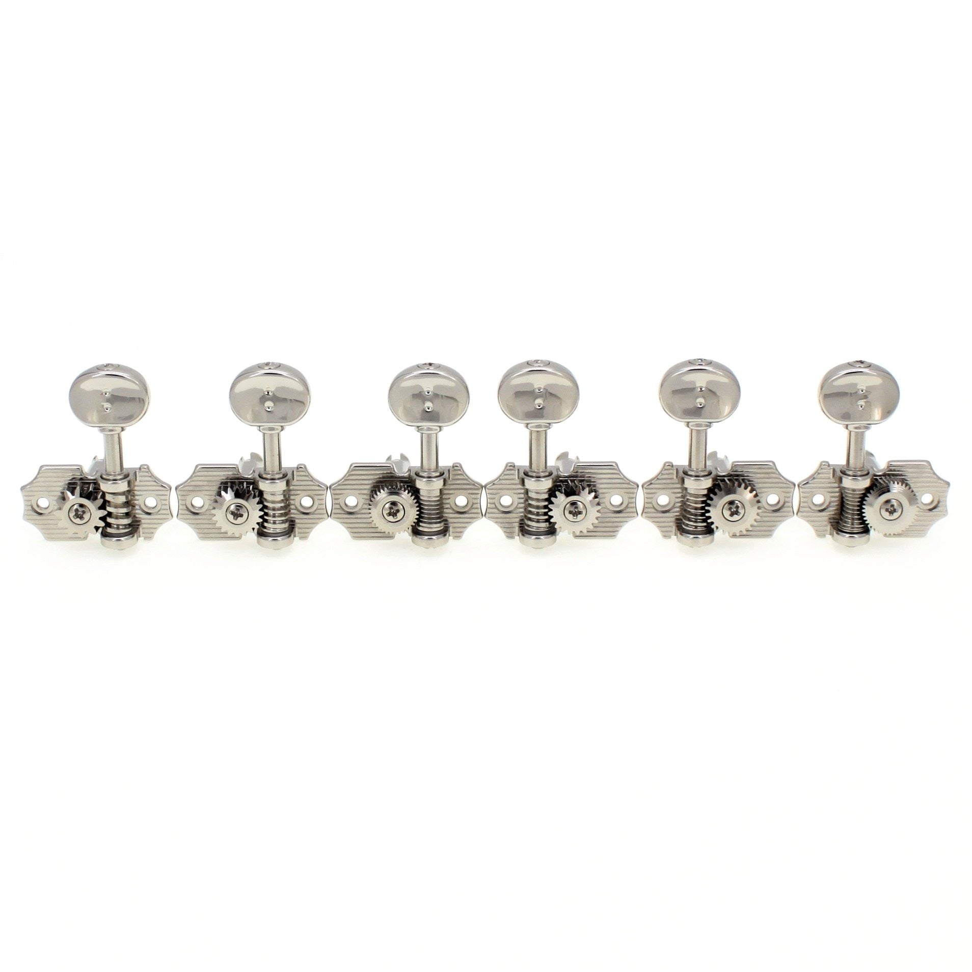 3+3 Retro Ratio Machine Heads (Nickel Finish, Select Button Style) - Graph Tech Guitar Labs Ltd.
