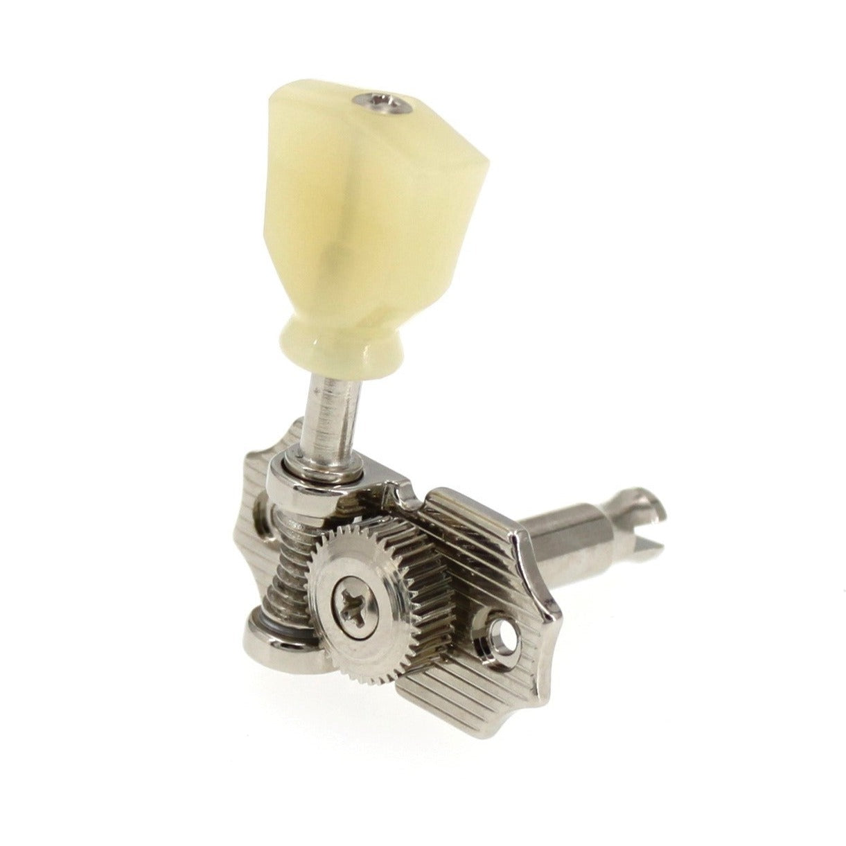 3+3 Waffle-Back Vintage Ratio Machine Heads (Nickel Finish, Select Button Style) - Graph Tech Guitar Labs Ltd.