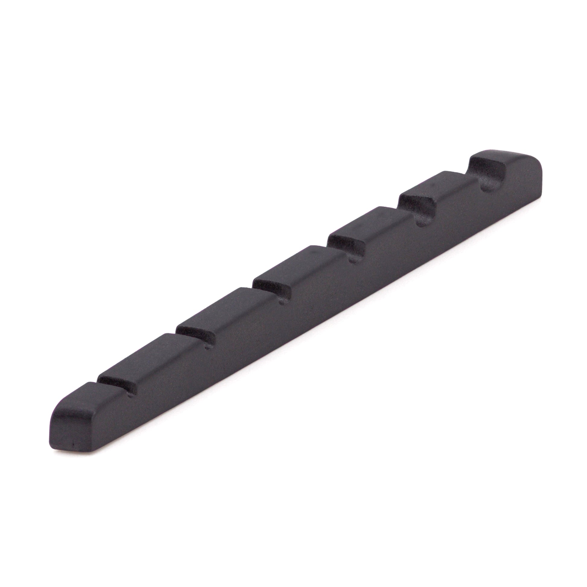 Black TUSQ XL 6 String Fanned Bass Nut Flat Bottom (PT-6306-00) - Graph Tech Guitar Labs Ltd.