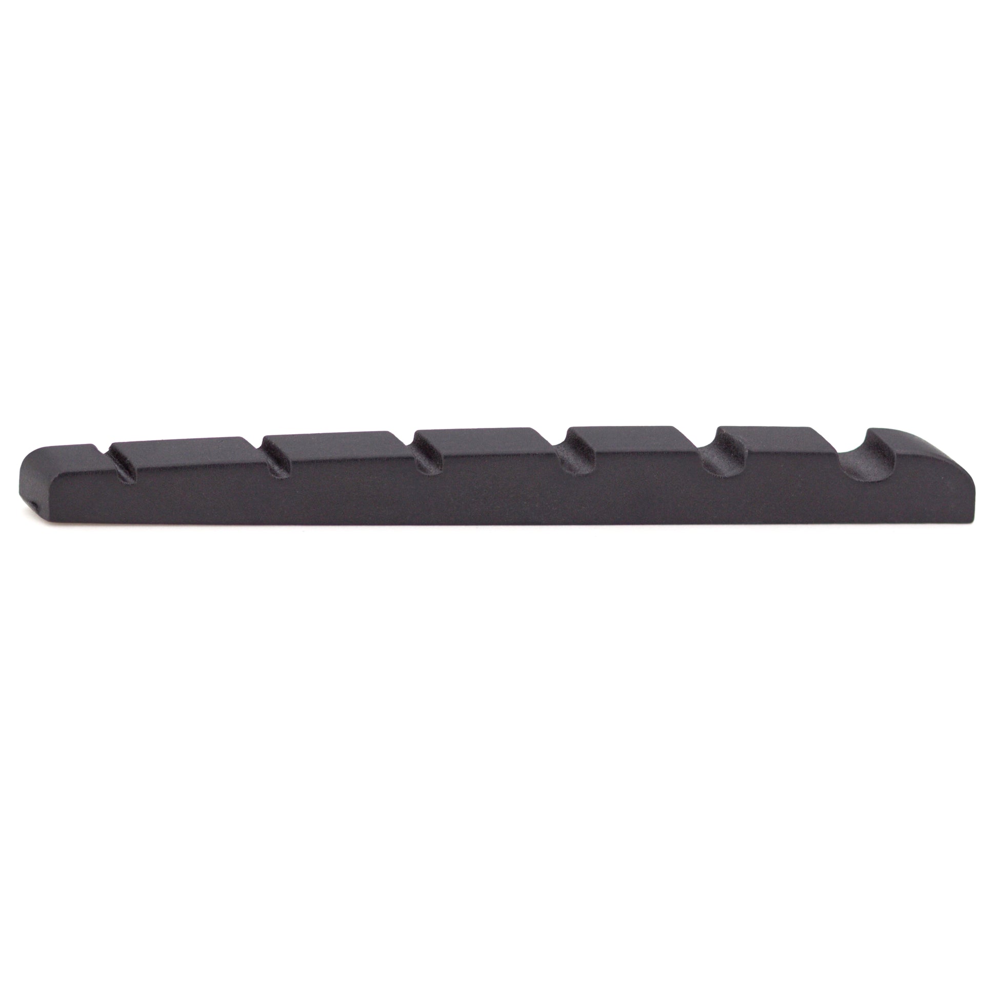 Black TUSQ XL 6 String Fanned Bass Nut Flat Bottom (PT-6306-00) - Graph Tech Guitar Labs Ltd.