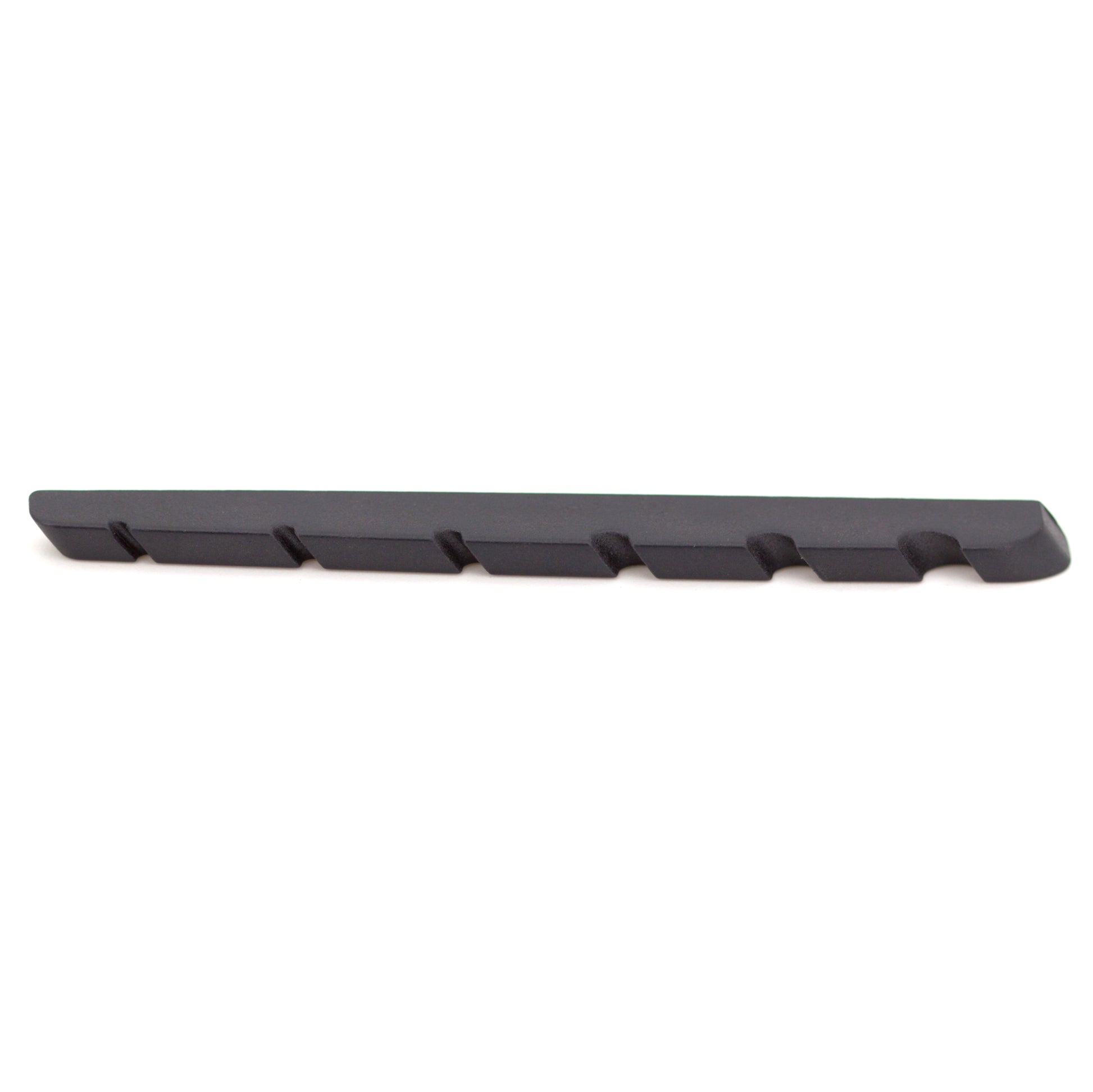 Black TUSQ XL 6 String Fanned Bass Nut Flat Bottom (PT-6306-00) - Graph Tech Guitar Labs Ltd.